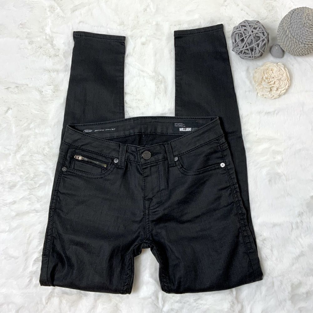 Willam Rast TONY midnight oil zip skinny jeans